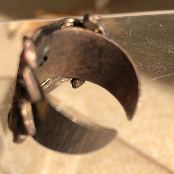 Vintage 1960’s Zodiac Horoscope Cancer Sign Crab unisex Metal Ring - Picture 13 of 16